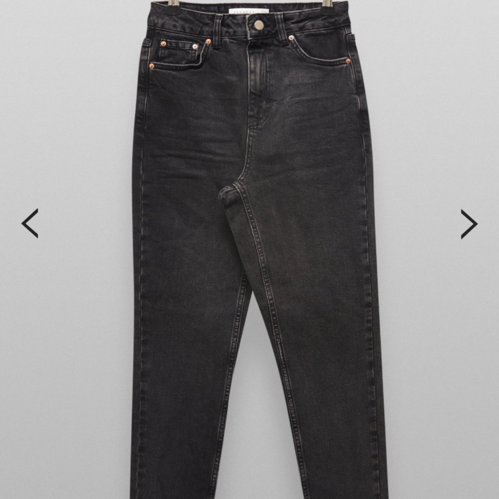 *New with Tags* Topshop Washed Black Mom Jeans
